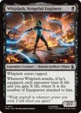 【Foil】(121)《復讐に燃えるエンジニア、ウィップラッシュ/Whiplash, Vengeful Engineer》[MSH] 黒U