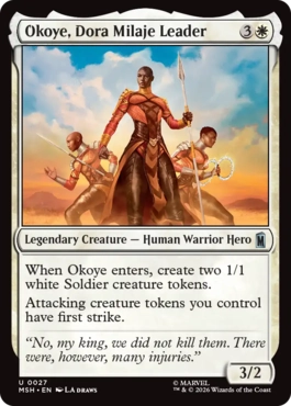 『予約シングル』(027)《ドーラ・ミラージェのリーダー、オコエ/Okoye, Dora Milaje Leader》[MSH] 白U