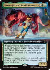 【Foil】(421)■拡張アート■《ムーンガールとデビル・ダイナソー/Moon Girl and Devil Dinosaur》[MSH-BF] 金R