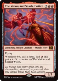 Foil】(707)《The Vision and Scarlet Witch》[MSC] | hareruya