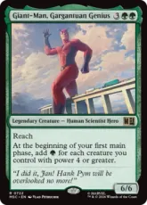 【Foil】(722)《知の巨人、ジャイアントマン/Giant-Man, Gargantuan Genius》[MSC] 緑R