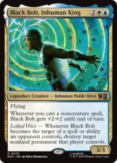 (076)《インヒューマンズの王、ブラックボルト/Black Bolt, Inhuman King》[MSC] 金R