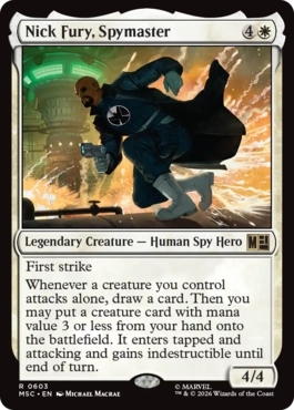 (603)《諜報機関の長、ニック・フューリー/Nick Fury, Spymaster》[MSC] 白R