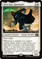 【Foil】(603)《諜報機関の長、ニック・フューリー/Nick Fury, Spymaster》[MSC] 白R