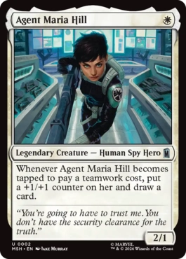 『予約シングル』(002)《エージェント、マリア・ヒル/Agent Maria Hill》[MSH] 白U