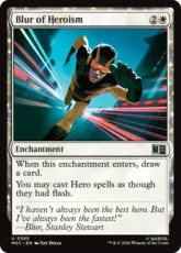 【Foil】(585)《英雄的ブラー/Blur of Heroism》[MSC] 白U