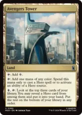 【Foil】(260)《アベンジャーズ・タワー/Avengers Tower》[MSH] 土地U