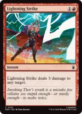 【Foil】(142)《稲妻の一撃/Lightning Strike》[MSH] 赤C