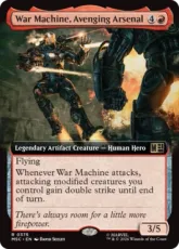(375)■拡張アート■《重武装のアベンジャーズ、ウォーマシン/War Machine, Avenging Arsenal》[MSC] 赤R