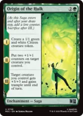 【Foil】(728)《ハルクの原点/Origin of the Hulk》[MSC] 緑U