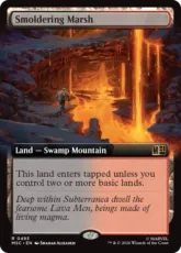 (493)■拡張アート■《燻る湿地/Smoldering Marsh》[MSC] 土地R