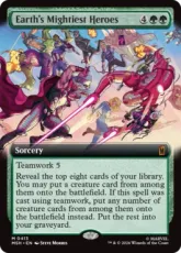 【Foil】(413)■拡張アート■《地球最強のヒーローたち/Earth's Mightiest Heroes》[MSH-BF] 緑R