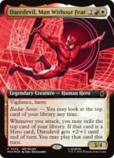 【Foil】(432)■拡張アート■《恐れ知らずの男、デアデビル/Daredevil, Man Without Fear》(Bundleプロモ)[MSH-P] 金R