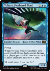 【Foil】(645)《羽持つ悪鬼、ヴァルチャー/Vulture, Feathered Fiend》[MSC] 青R