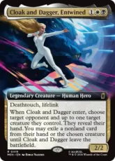 【Foil】(419)■拡張アート■《絡み合う絆、クロークとダガー/Cloak and Dagger, Entwined》[MSH-BF] 金R
