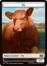 (007/014)《雄牛+構築物トークン/Ox+Construct Token》[MSC] 白/茶