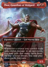 【Foil】(503)■ボーダーレス■《ミッドガルドの守護神、ソー/Thor, Guardian of Midgard》[MSC] 赤R