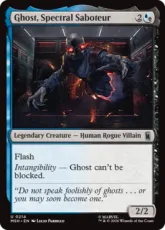 【Foil】(214)《霊体の破壊工作員、ゴースト/Ghost, Spectral Saboteur》[MSH] 金U