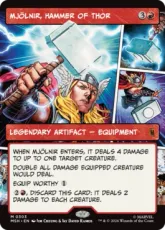 【Foil】(303)■ショーケース■《ソーのハンマー、ムジョルニア/Mjölnir, Hammer of Thor》[MSH-BF] 赤R