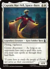【サージ・Foil】(443)《宇宙に生まれし者、キャプテン・マーベル/Captain Mar-Vell, Space-Born》[MSH] 白U