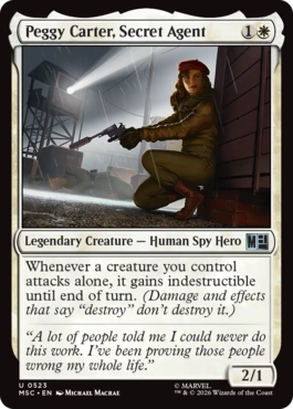 (523)《秘密諜報員、ペギー・カーター/Peggy Carter, Secret Agent》[MSC] 白U