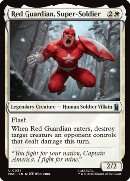 『予約シングル』(034)《スーパーソルジャー、レッド・ガーディアン/Red Guardian, Super-Soldier》[MSH] 白U