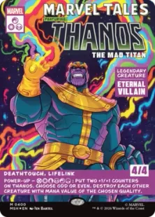 Foil】(400)□ボーダーレス□《マッドタイタン、サノス/Thanos, the
