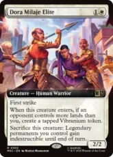 (302)■拡張アート■《ドーラ・ミラージュの精鋭/Dora Milaje Elite》[MSC] 白R