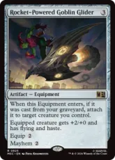 【Foil】(825)《ロケット推進ゴブリン・グライダー/Rocket-Powered Goblin Glider》[MSC] 茶R