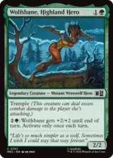 【Foil】(767)《ハイランドのヒーロー、ウルフスベイン/Wolfsbane, Highland Hero》[MSC] 緑C