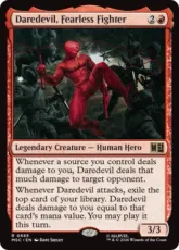 【Foil】(685)《恐れ知らずの戦士、デアデビル/Daredevil, Fearless Fighter》[MSC] 赤R
