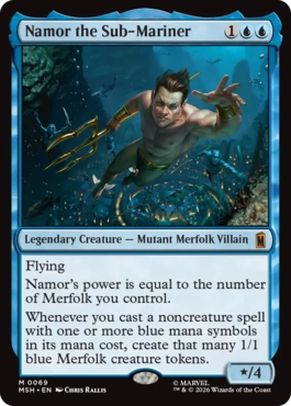 『予約シングル』(069)《サブマリナー、ネイモア/Namor the Sub-Mariner》[MSH] 青R