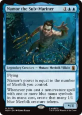 【Foil】(069)《サブマリナー、ネイモア/Namor the Sub-Mariner》[MSH] 青R