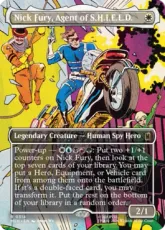 【Foil】(314)■ボーダーレス■《S.H.I.E.L.D.のエージェント、ニック・フューリー/Nick Fury, Agent of S.H.I.E.L.D.》[MSH-BF] 白R