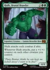 【Foil】(833)《凄まじき暴れん坊、ハルク/Hulk, Brutal Brawler》[MSC] 緑R