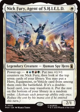 『予約シングル』(025)《S.H.I.E.L.D.のエージェント、ニック・フューリー/Nick Fury, Agent of S.H.I.E.L.D.》[MSH] 白R