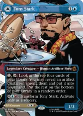 【Foil】(350)■ボーダーレス■《トニー・スターク/Tony Stark》/《インビンシブル・アイアンマン/The Invincible Iron Man》[MSH-BF] 青R
