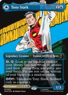 Foil】(392)□Borderless□《Tony Stark》/《The Invincible Iron Man