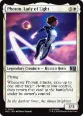 【Foil】(606)《光の女傑、フォトン/Photon, Lady of Light》[MSC] 白U