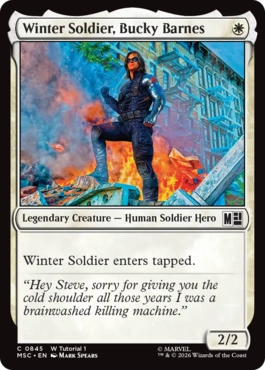 (845)(W Tutorial 1)《ウィンター・ソルジャー、バッキー・バーンズ/Winter Soldier, Bucky Barnes》[MSC] 白C