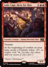 【Foil】(696)《ヒーローズ・フォー・ハイアー、ルーク・ケイジ/Luke Cage, Hero for Hire》[MSC] 赤R