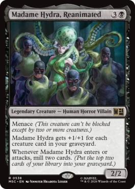 (538)《蘇りし者、マダム・ヒドラ/Madame Hydra, Reanimated》[MSC] 黒R