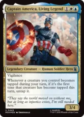 【サージ・Foil】(449)《生ける伝説、キャプテン・アメリカ/Captain America, Living Legend》[MSH] 金U