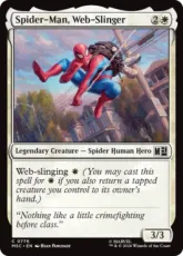 【Foil】(776)《ウェブスリンガー、スパイダーマン/Spider-Man, Web-Slinger》[MSC] 白C
