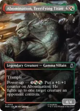 【Foil】(333)■ボーダーレス■《恐怖の巨人、アボミネーション/Abomination, Terrifying Titan》[MSH-BF] 金U