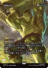 【Foil】(077)■ボーダーレス■《活性の力/Force of Vigor》[MAR] 緑R