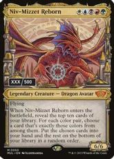 【ダブルレインボウ・Foil】(183)《ニヴ＝ミゼット再誕/Niv-Mizzet Reborn》(シリアル入り)[MUL] 金R