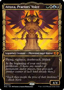 【Foil】(033)《法務官の声、アトラクサ/Atraxa, Praetors' Voice》[MUL] 金R