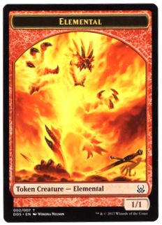 (002)《エレメンタルトークン/Elemental token》[MvM] 赤
