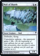 【Foil】《欠片の壁/Wall of Shards》[PWシンボル付き再版] 白U